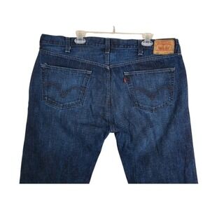 Vtg Levis 501 Blue Jeans Mens 42x32 Dark Wash Straight Leg Buttonfly (42x31.5)
